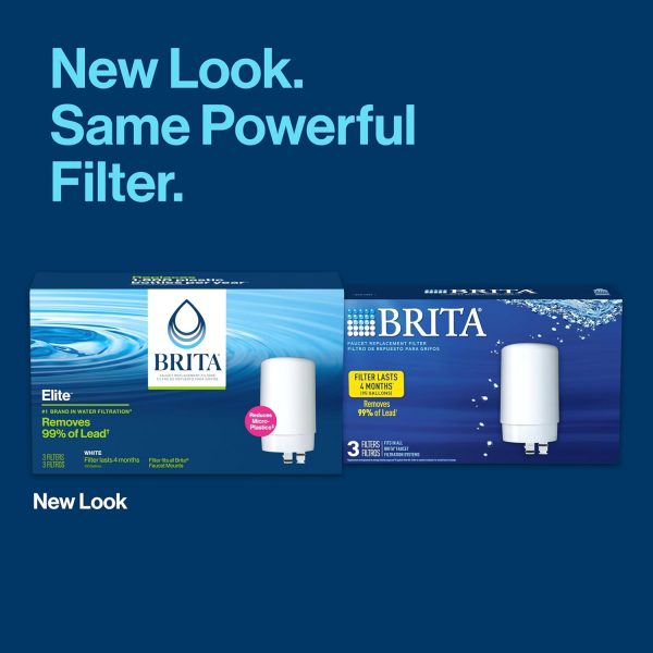 Brita Faucet Water Filter Replacement 3 ct White-1