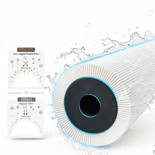WINGSOL Faucet Water Filter Heavy Metal Reduction High Flow-3