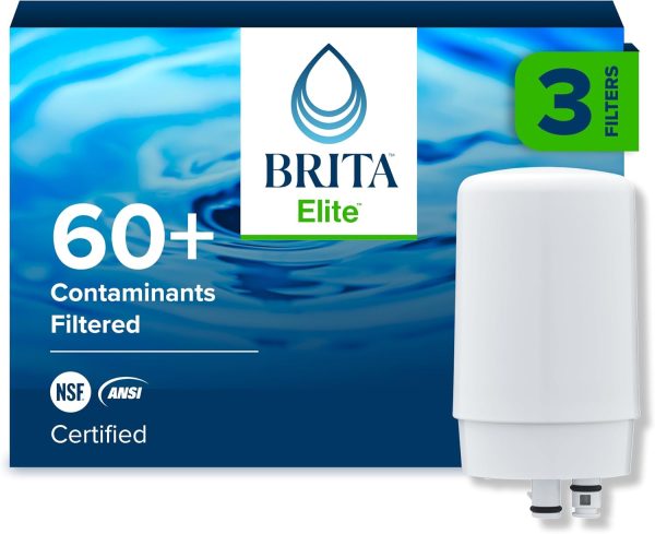 Brita Faucet Water Filter Replacement 3 ct White-0