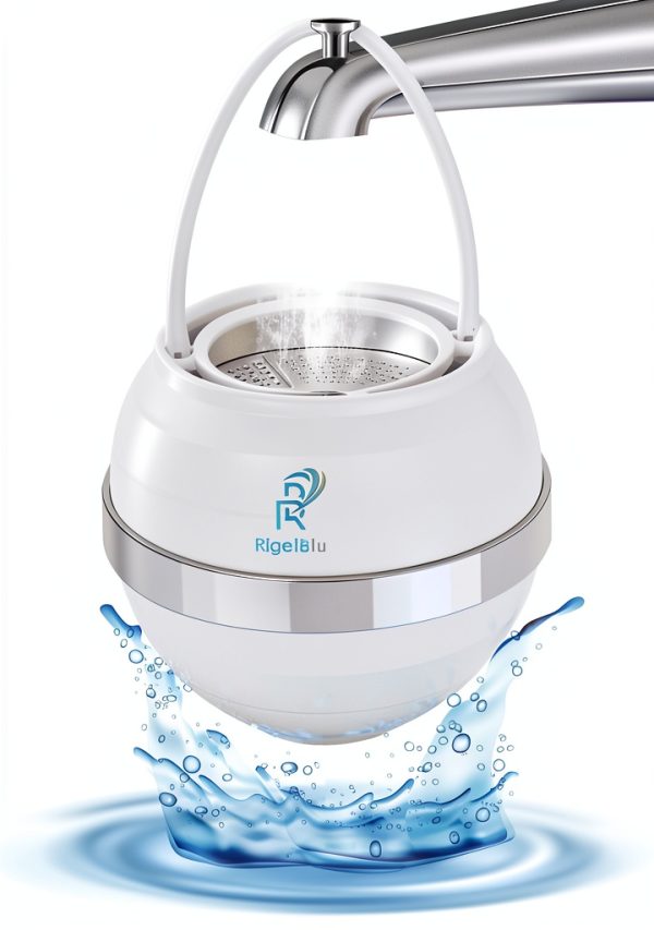 Rigelblu Shower Ball Water Filter Chrome Modern Bathroom-0