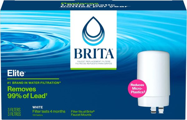 Brita Faucet Water Filter Replacement 3 ct White-7