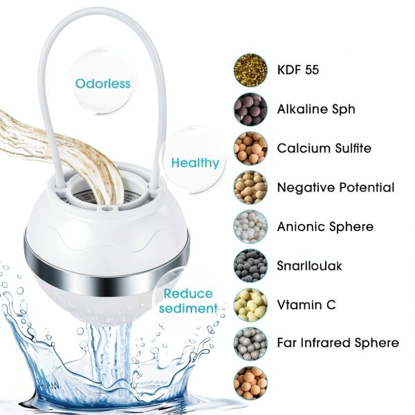 D&XQAUO Bath Filter ABS Material pH Balancing Water Purifier-3