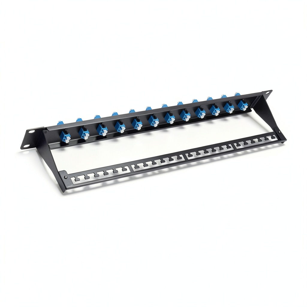 Fyboptwu LC Fiber Patch Panel 48 Core LC OM3 1 Pack