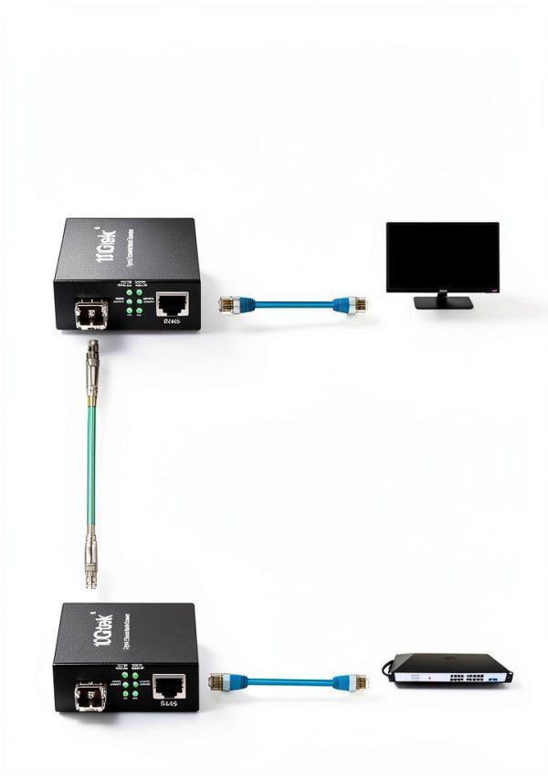 HiFiber Gigabit SFP to RJ45 Media Converters-2