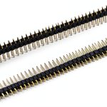 risingsaplings Dual Male Header 2x40pin 80pin Strip 2.54mm Pitch-0