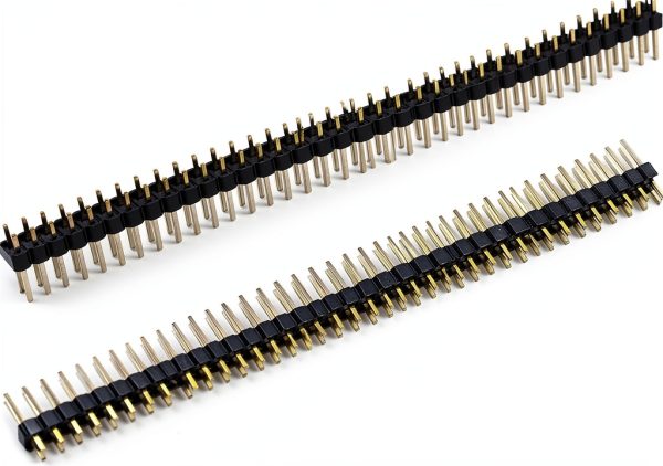 risingsaplings Dual Male Header 2x40pin 80pin Strip 2.54mm Pitch-0
