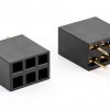 Pin Header uxcell 2.54mm Black Plastic Metal-1