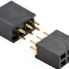 Pin Header uxcell 2.54mm Black Plastic Metal-2