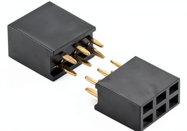 Pin Header uxcell 2.54mm Black Plastic Metal-2