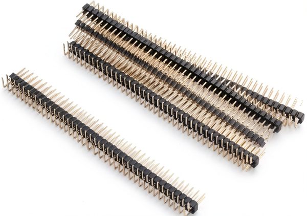 Pin Header uxcell 40-Pin Double Row 2.54mm Metal-0