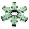 SC to SC APC Fiber Optic Adapter Cable Matters 6 Pack OS2 Single Mode-0