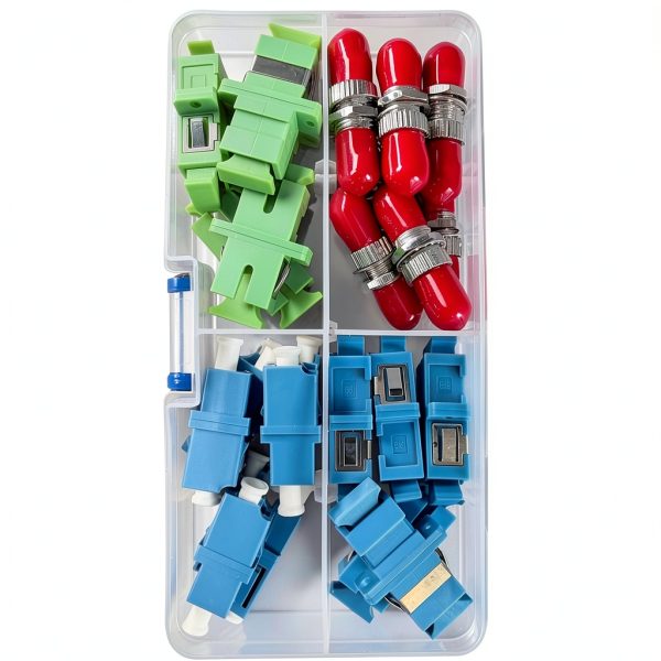 Fiber Coupler Kit FiberShack 8 ST, 8 LC, 5 SC & 5 SC/APC Connectors-0