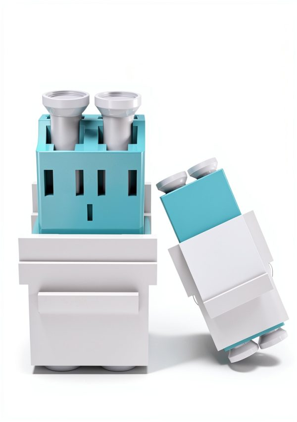 LC to LC Fiber Keystone Jack Coupler Reusable 2 Pack Model-2