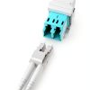 LC to LC Fiber Keystone Jack Coupler Reusable 2 Pack Model-3