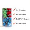 Fiber Coupler Kit FiberShack 8 ST, 8 LC, 5 SC & 5 SC/APC Connectors-2