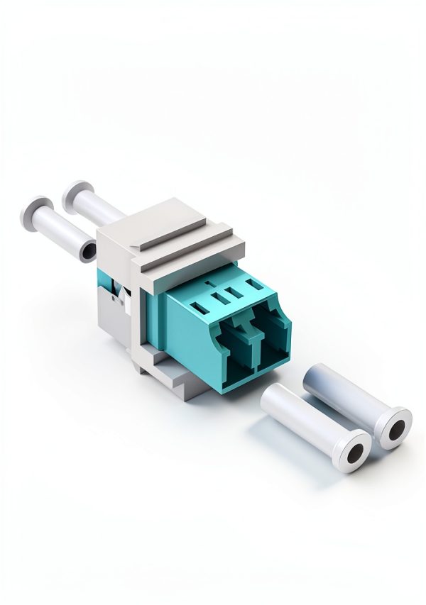 LC to LC Fiber Keystone Jack Coupler Reusable 2 Pack Model-1