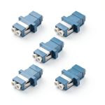 LC Fiber Optic Adapter Comm Cable Duplex 5/10 Size Blue Beige Aqua-0